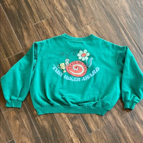 Urban outfitters oversized green Crewneck - Picture 4 of 8